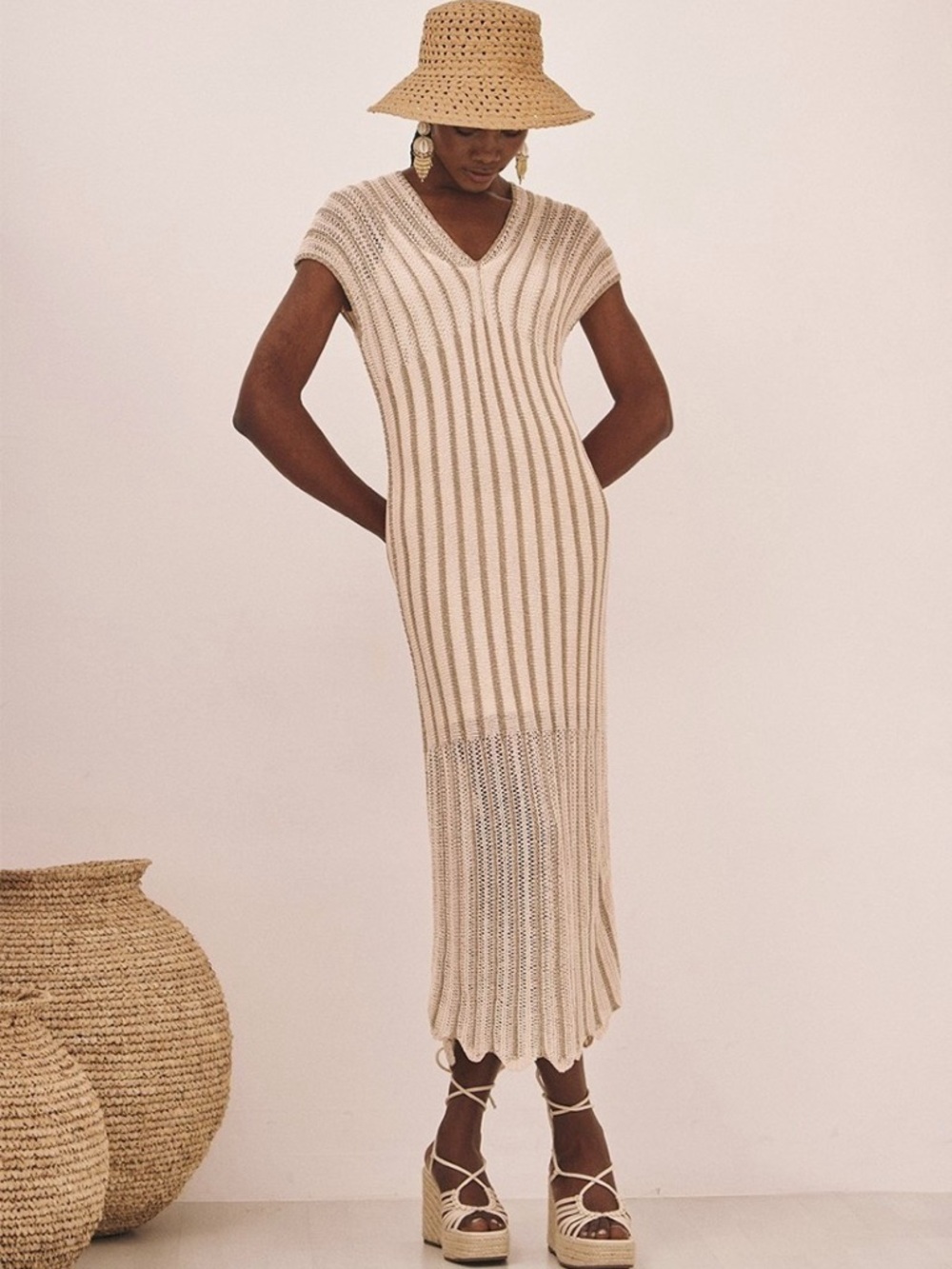 Floris knit with gold shimmer